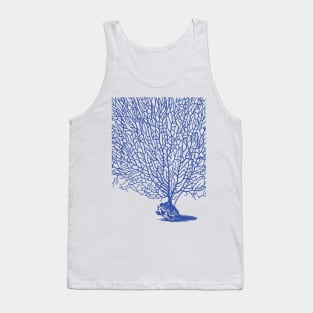 Blue Sea Fan Coral Tank Top